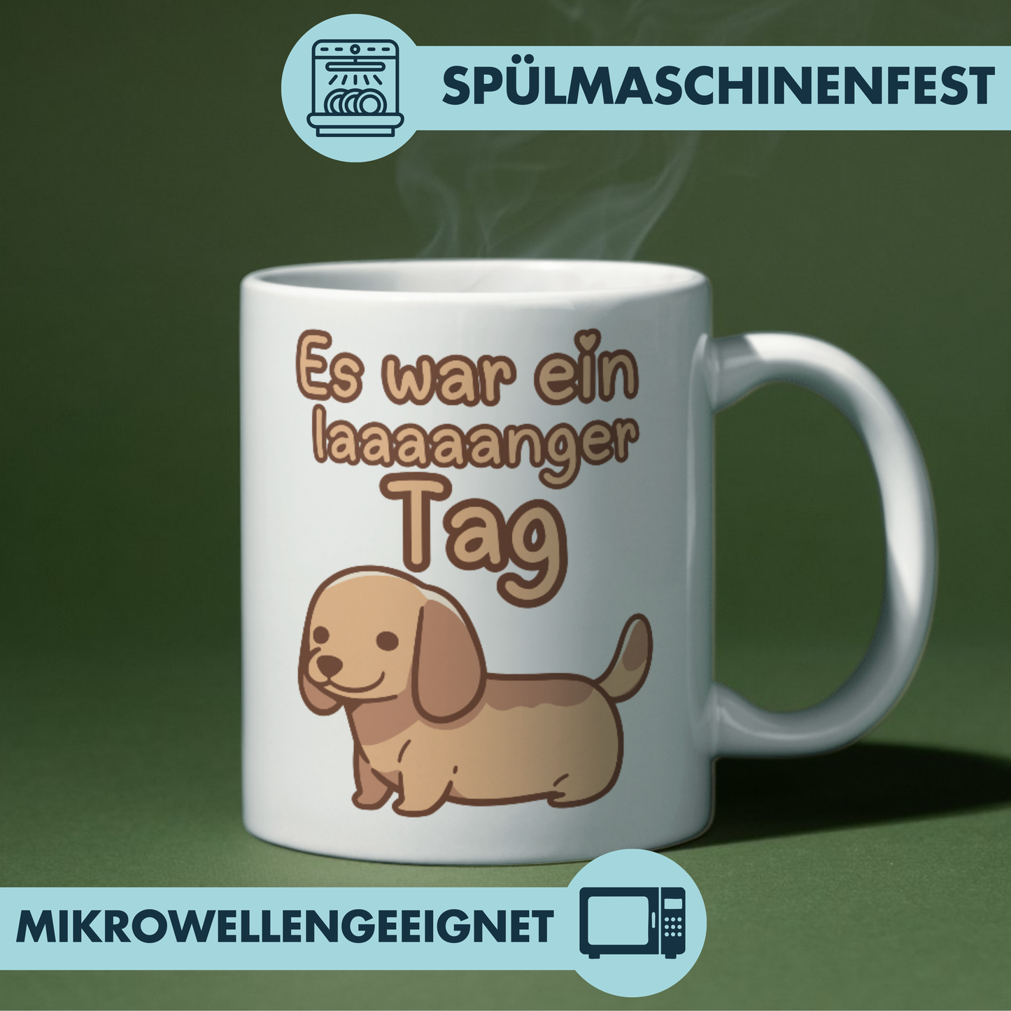 Es War Ein Langer Tag Dackel Kaffee Tasse