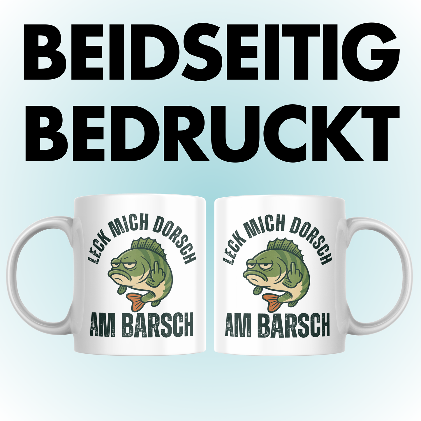 Leck Mich Dorsch Am Barsch Wortspiel Angler Kaffee Tasse