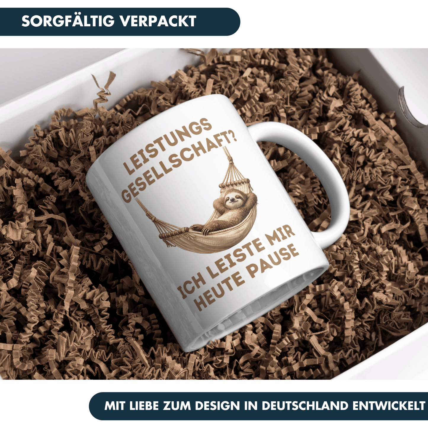 Leistungsgesellschaft? Ich Leiste Mir Heute Pause Faultier Kaffee Tasse
