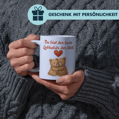 Du Bist Der Beste Liebhabär Der Welt Wortspiel Liebe Kaffee Tasse