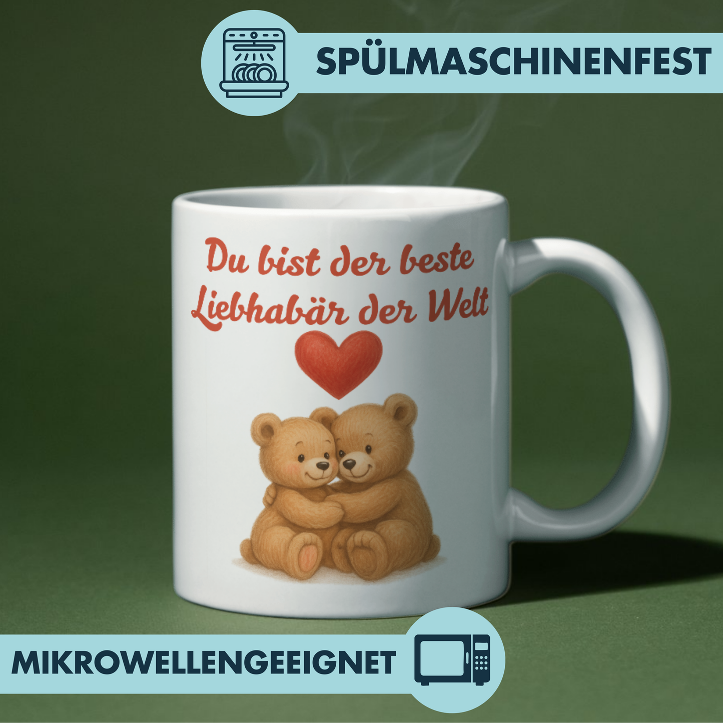Du Bist Der Beste Liebhabär Der Welt Wortspiel Liebe Kaffee Tasse