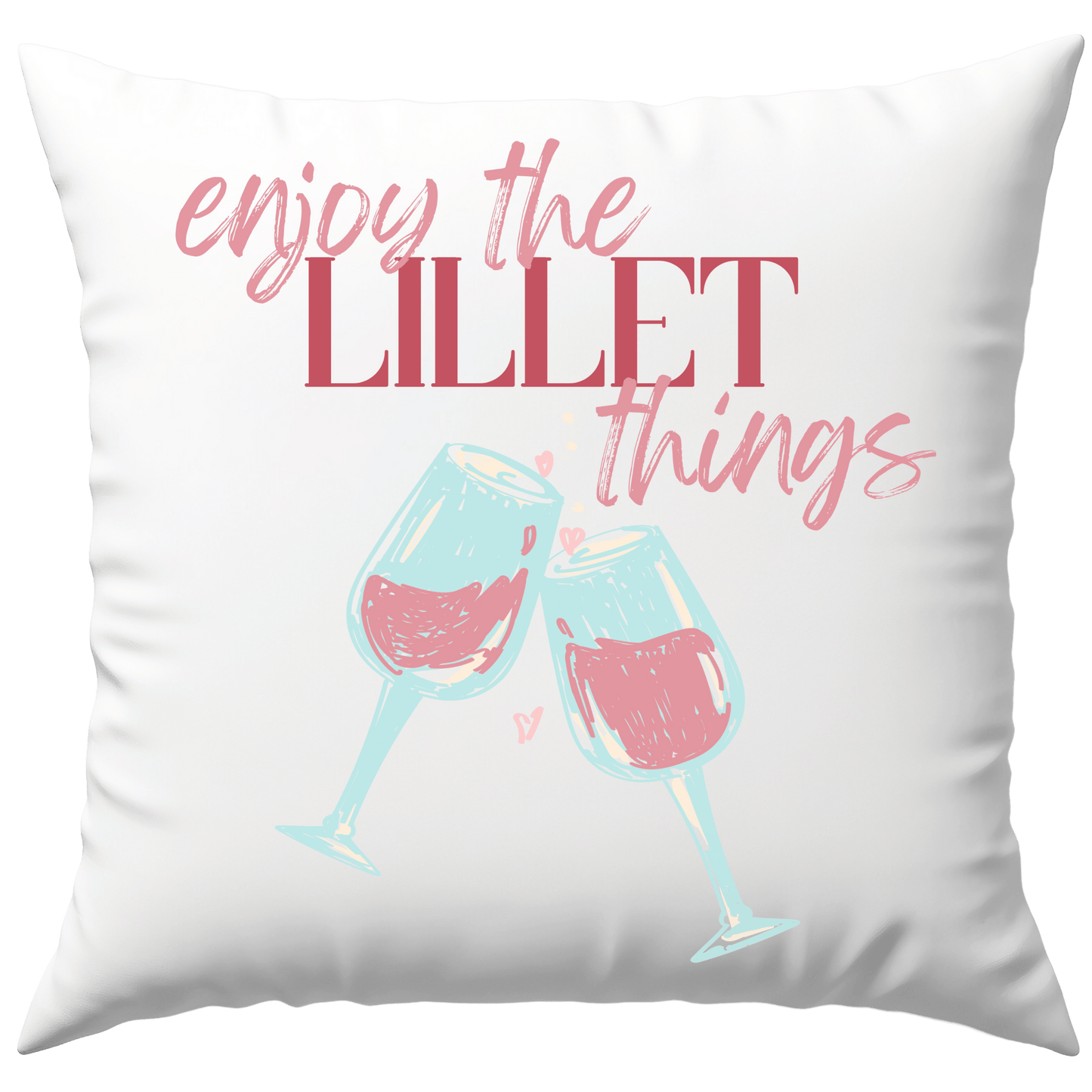Enjoy The Lillet Things Wildberry Cocktail Deko Kissen