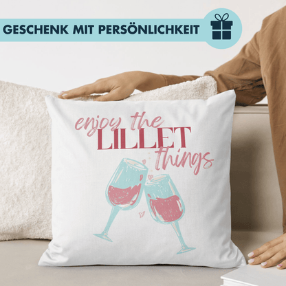 Enjoy The Lillet Things Wildberry Cocktail Deko Kissen