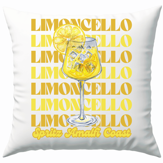 Limoncello Spritz Amalfi Coast Zitrone Cocktail Deko Kissen