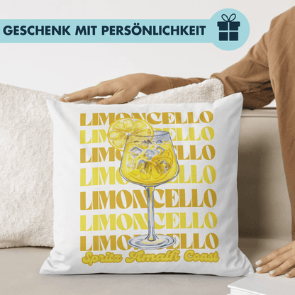Limoncello Spritz Amalfi Coast Zitrone Cocktail Deko Kissen