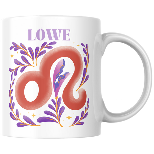 Löwe Leo Sternzeichen Kaffee Tasse