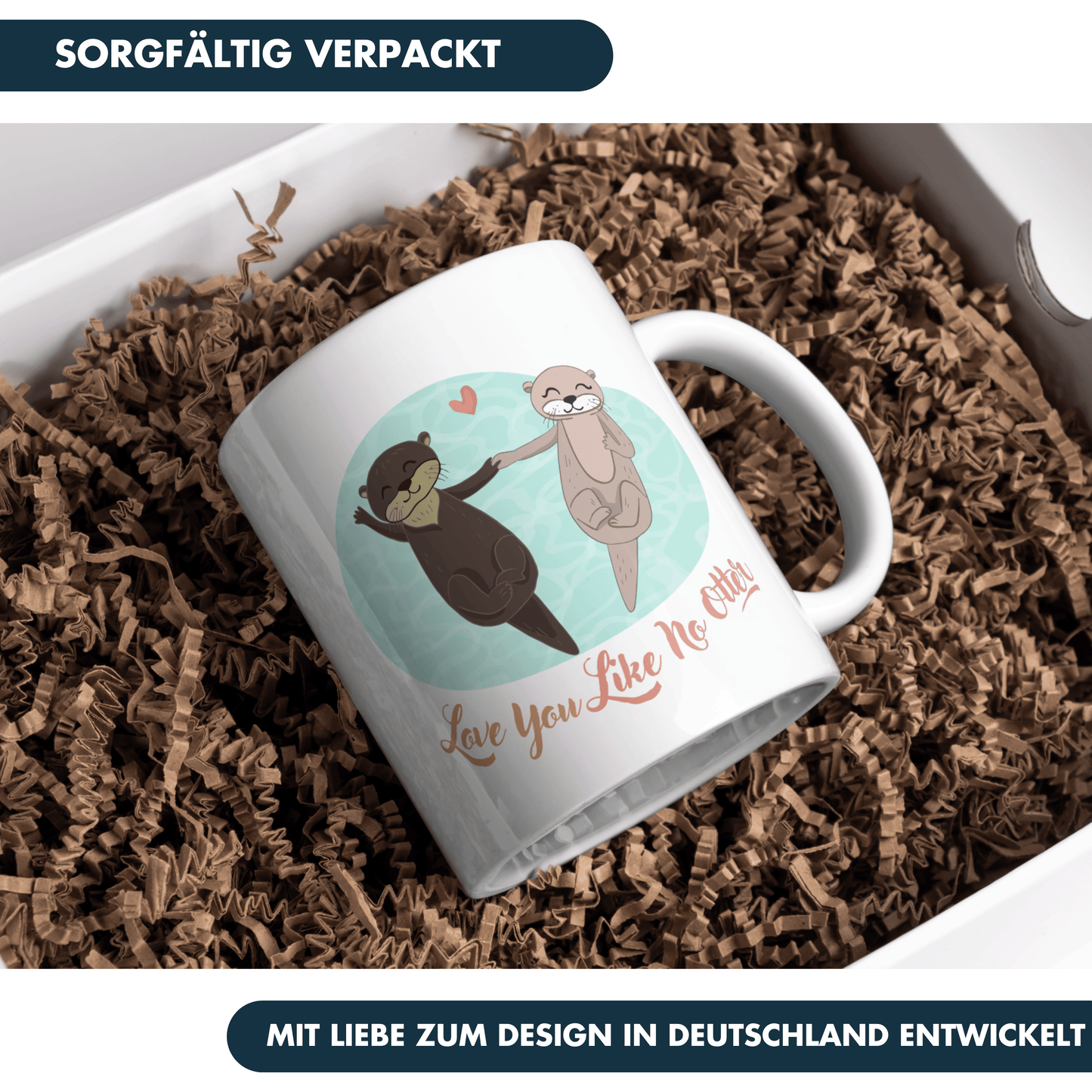 Love You Like No Otter Wortspiel Kaffee Tasse