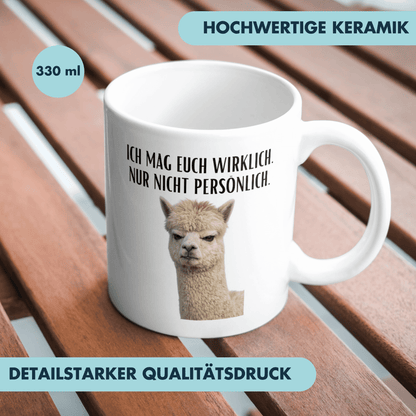 Ich Mag Euch Wirklich Nur Nicht Persönlich Kaffee Tasse