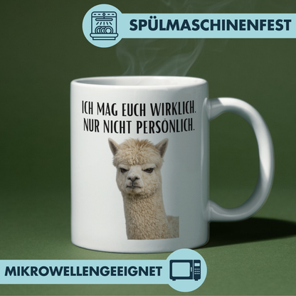 Ich Mag Euch Wirklich Nur Nicht Persönlich Kaffee Tasse