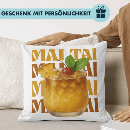 Mai Tai Cocktail Deko Kissen