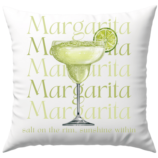 Margarita Salt On The Rim Sunshine Within Cocktail Deko Kissen