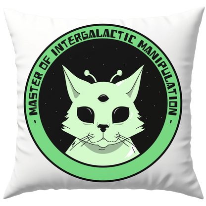 Master of Intergalactic Manipulation Alien Katze Deko Kissen