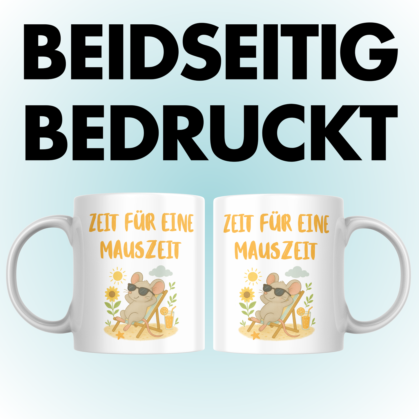 Zeit Für Eine Mauszeit Wortspiel Kaffee Tasse