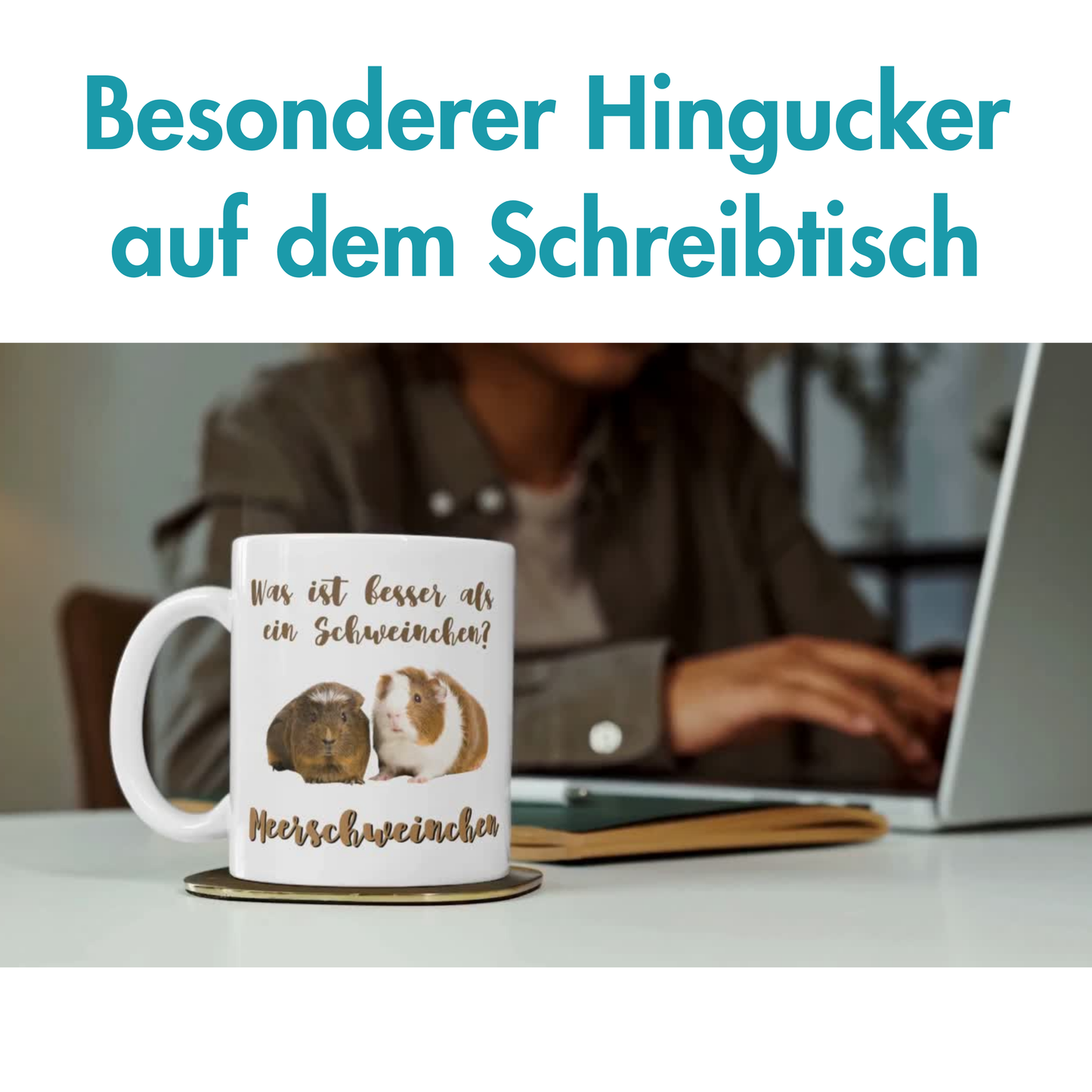 Was Ist Besser Als Ein Schweinchen? Meerschweinchen Wortspiel Kaffee Tasse