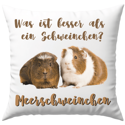 Was Ist Besser Als Ein Schweinchen? Meerschweinchen Wortspiel Deko Kissen