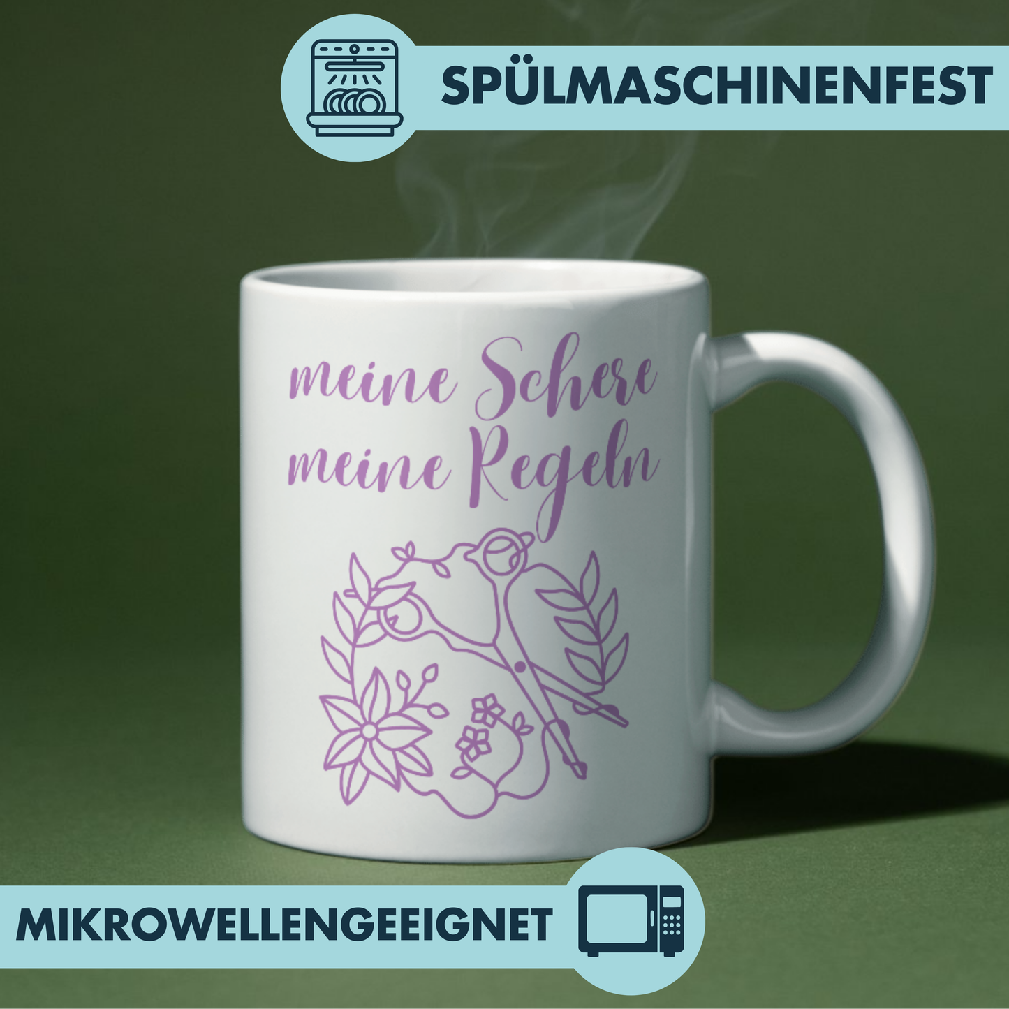 Meine Schere Meine Regeln Friseurin Kaffee Tasse