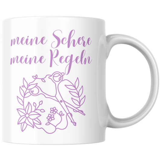 Meine Schere Meine Regeln Friseurin Kaffee Tasse