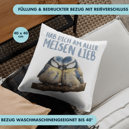 Hab Dich Am Aller Meisen Lieb Liebe Deko Kissen