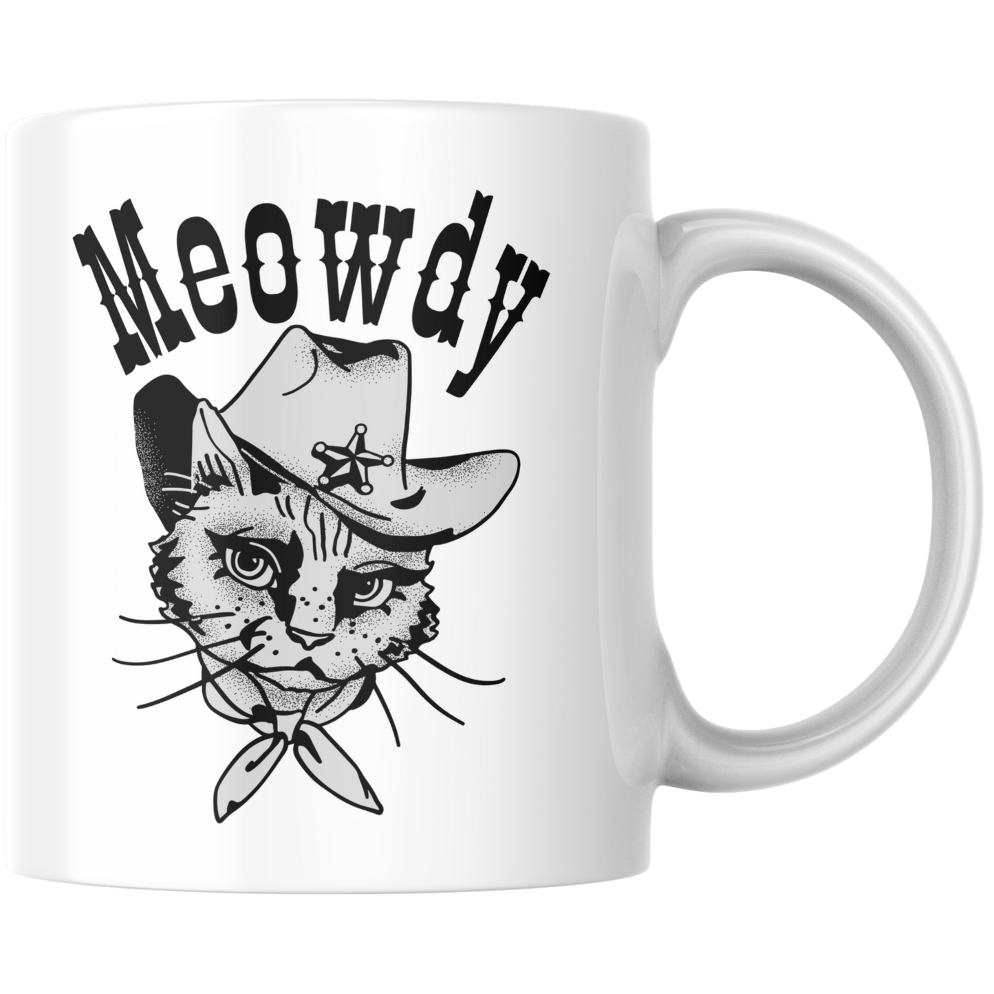 Meowdy Katze Cowboy Kaffee Tasse