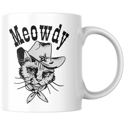 Meowdy Katze Cowboy Kaffee Tasse