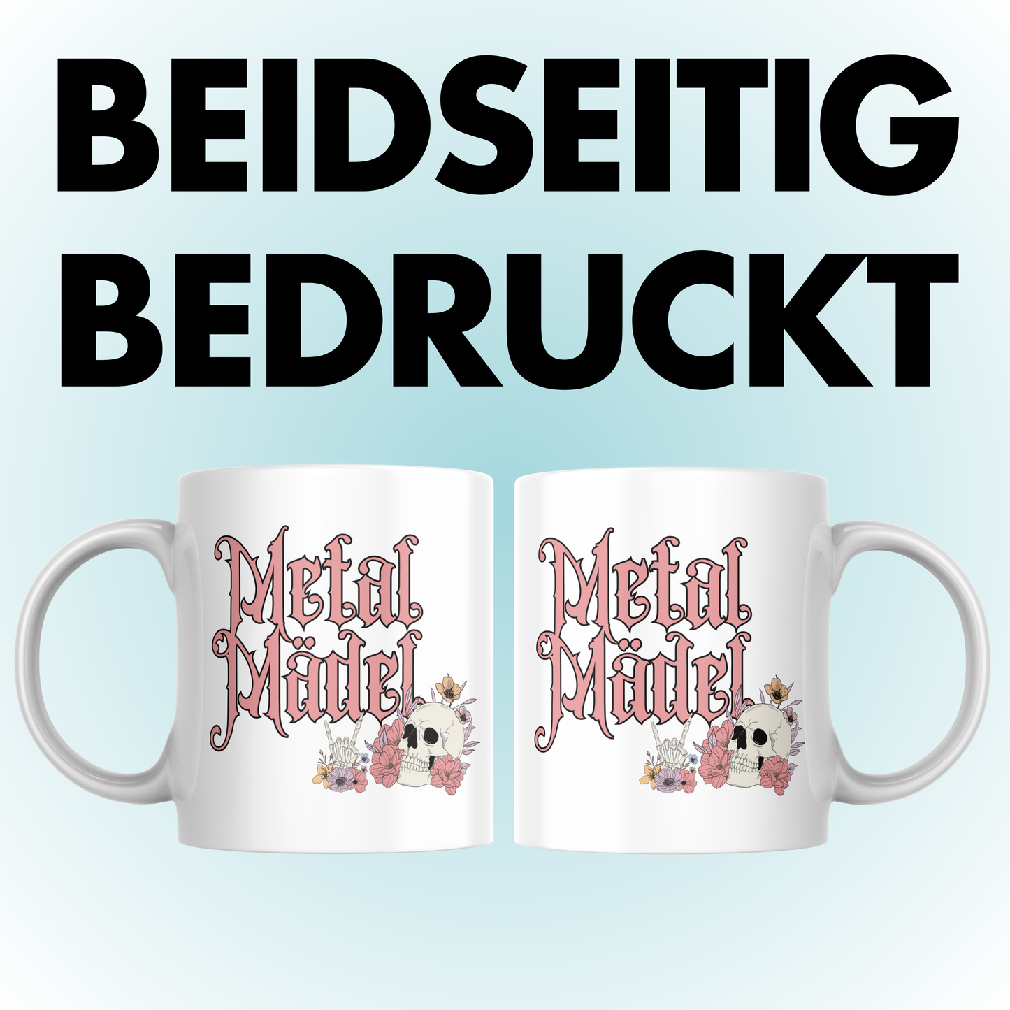Metal Mädel Musik Metalhead Kaffee Tasse