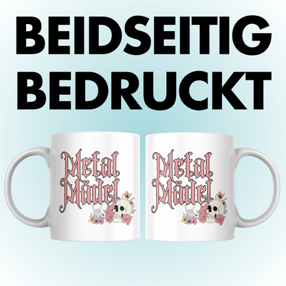 Metal Mädel Musik Metalhead Kaffee Tasse