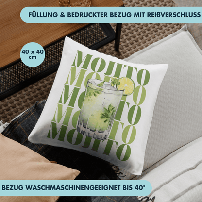Mojito Cocktail Deko Kissen