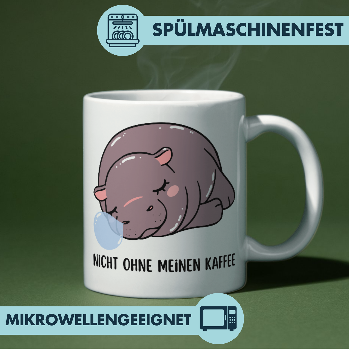Nicht Ohne Meinen Kaffee Baby Hippo Tasse