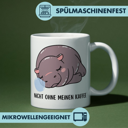 Nicht Ohne Meinen Kaffee Baby Hippo Tasse