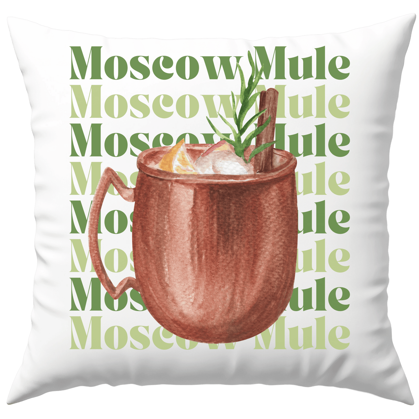 Moscow Mule Cocktail Deko Kissen