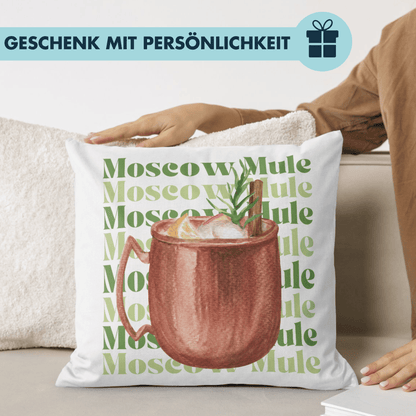 Moscow Mule Cocktail Deko Kissen