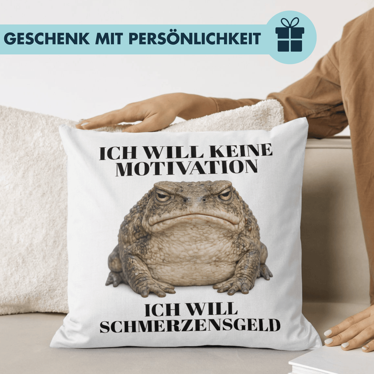 Ich Will Keine Motivation Ich Will Schmerzensgeld Deko Kissen