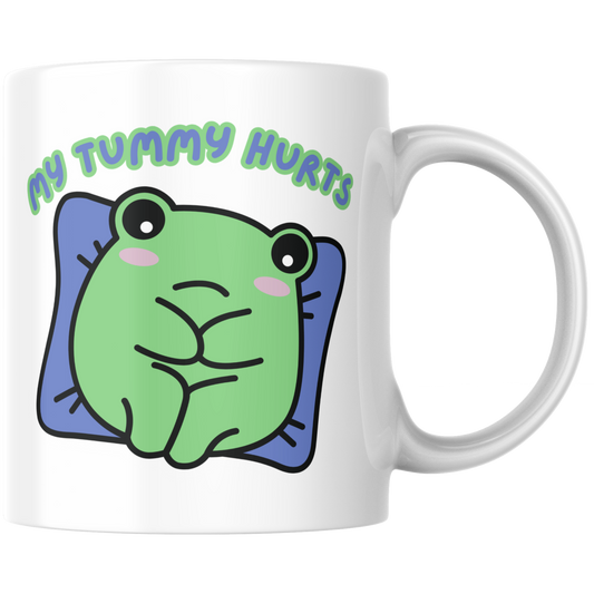 My Tummy Hurts Frosch Kaffee Tasse