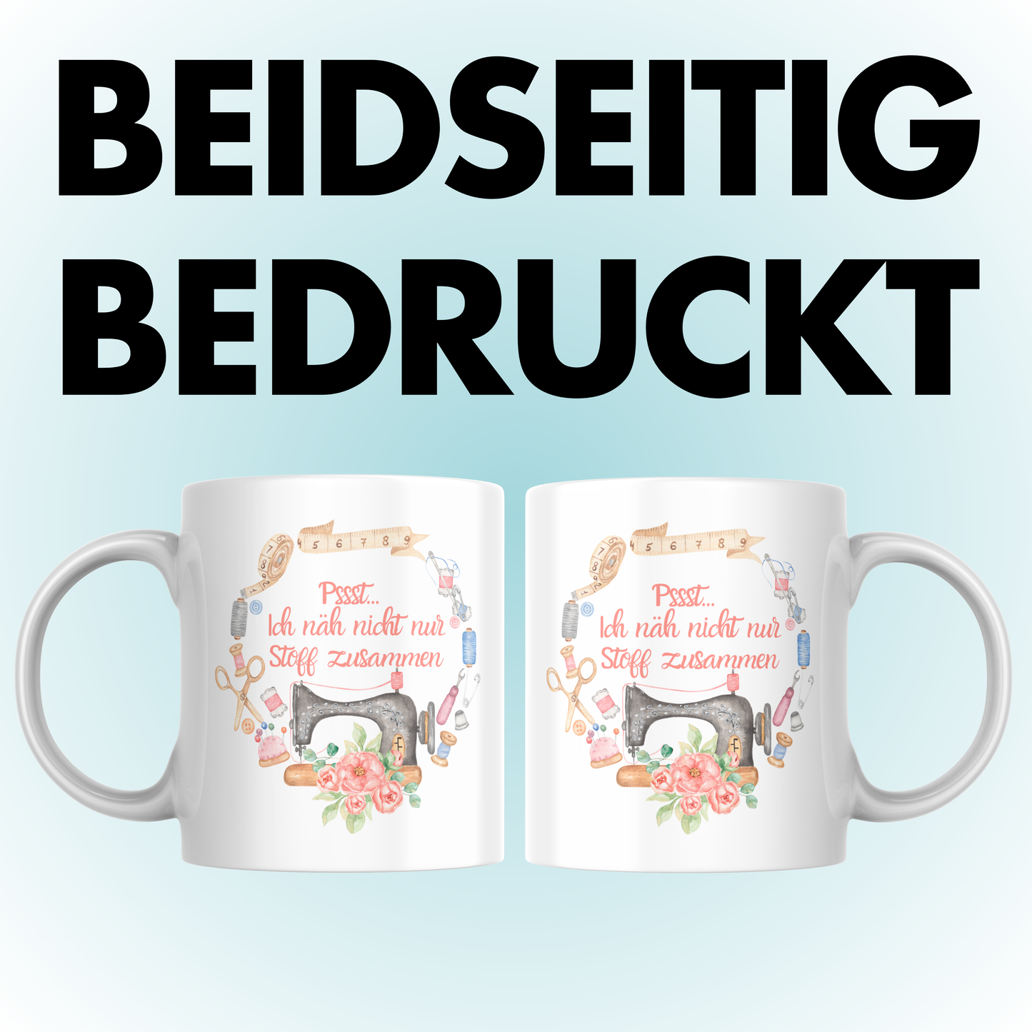 Ich Näh Nicht Nur Stoff Zusammen Schneiderin Näherin Kaffee Tasse