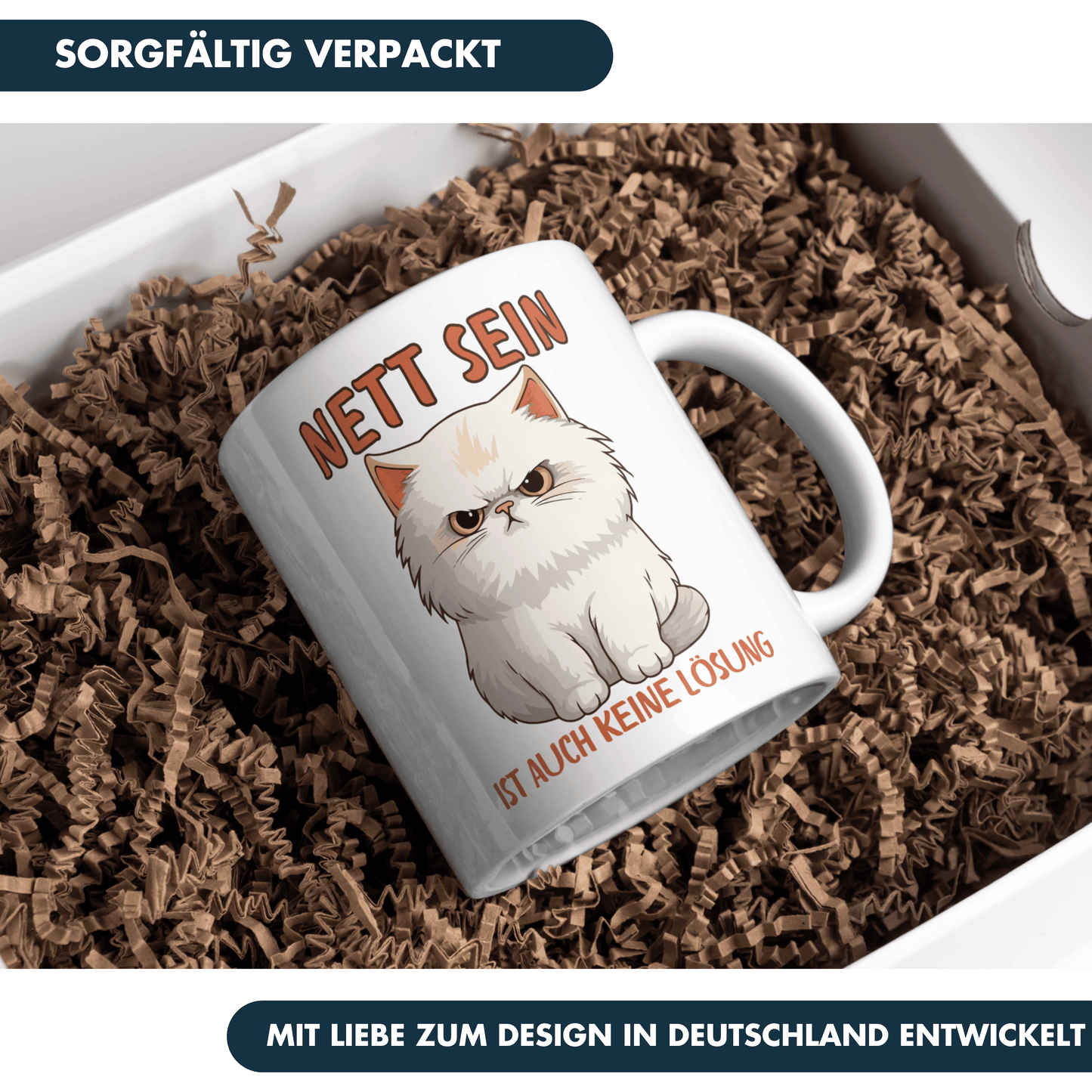Nett Sein Ist Auch Keine Lösung Kaffee Tasse