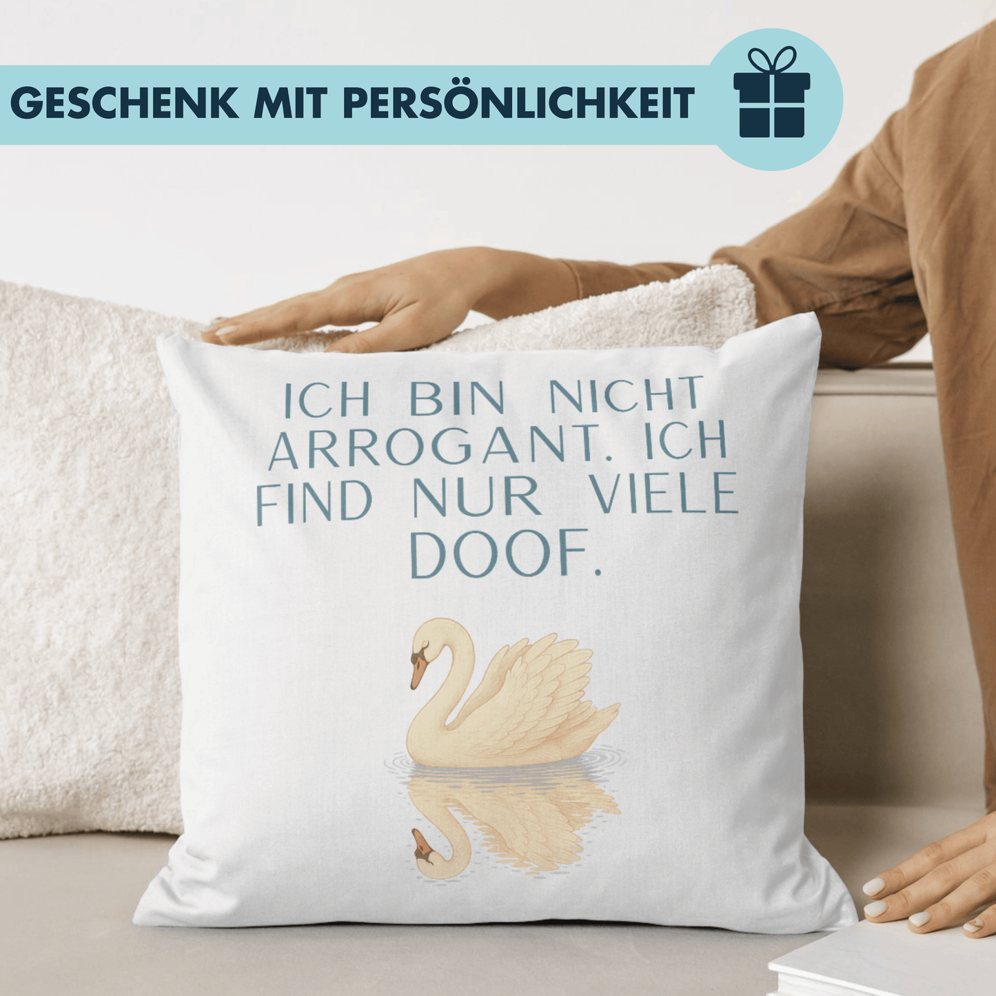 Ich Bin Nicht Arrogant Ich Find Nur Viele Doof Deko Kissen
