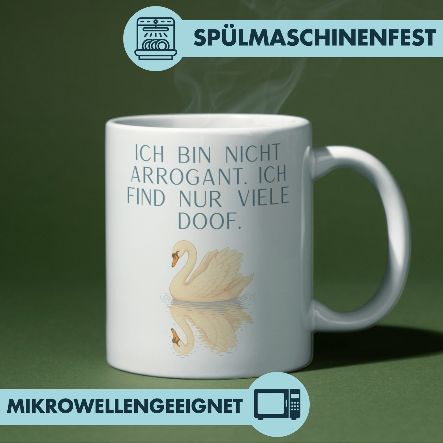 Ich Bin Nicht Arrogant Ich Find Nur Viele Doof Kaffee Tasse