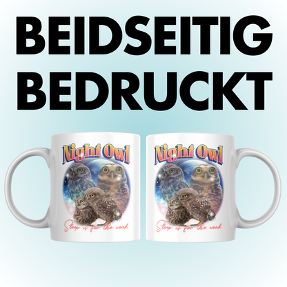Night Owl Bootleg Eule Kaffee Tasse