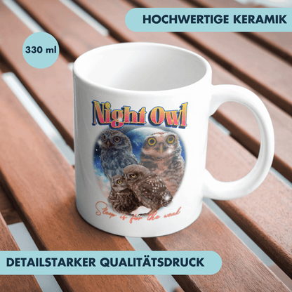 Night Owl Bootleg Eule Kaffee Tasse