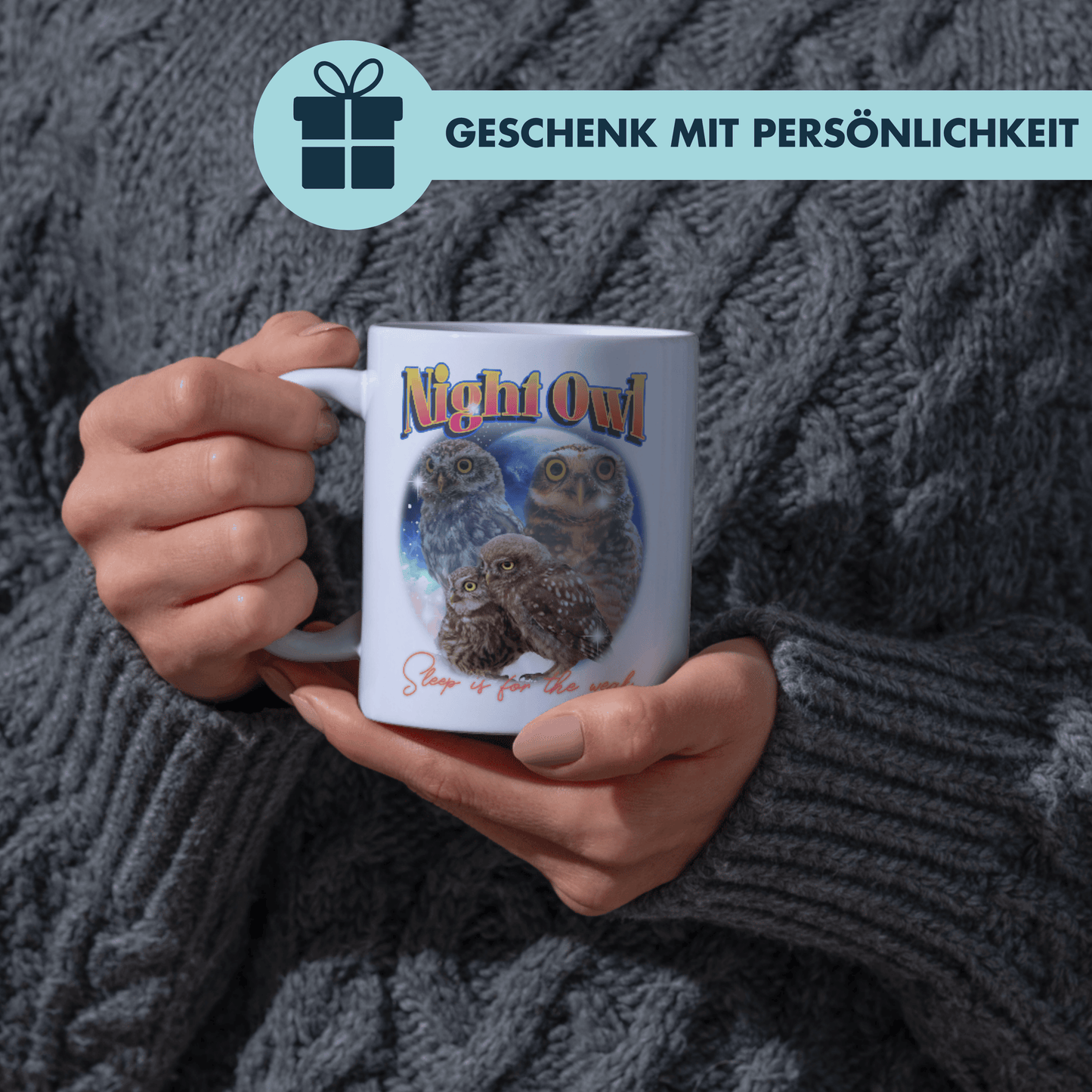 Night Owl Bootleg Eule Kaffee Tasse