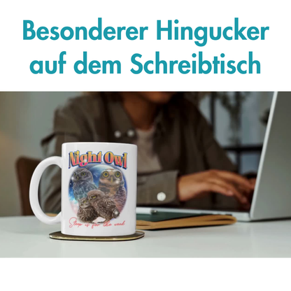 Night Owl Bootleg Eule Kaffee Tasse