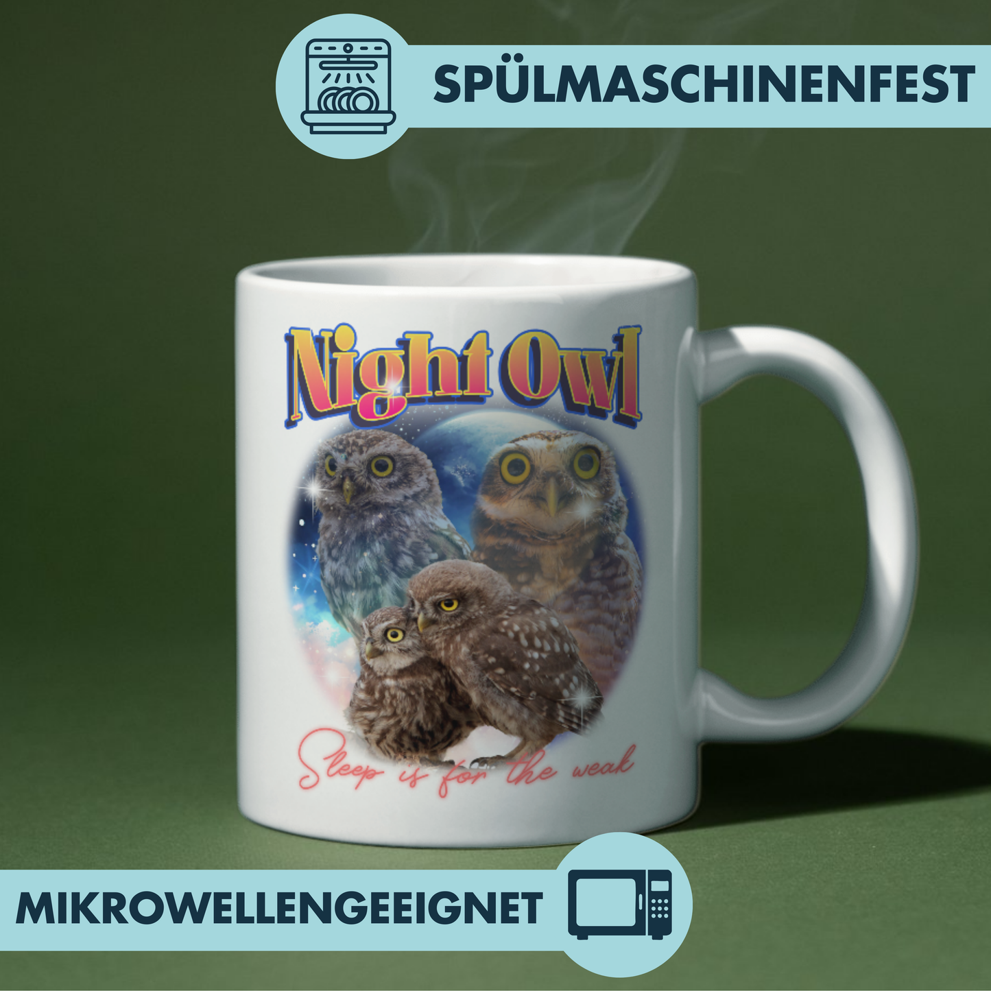 Night Owl Bootleg Eule Kaffee Tasse
