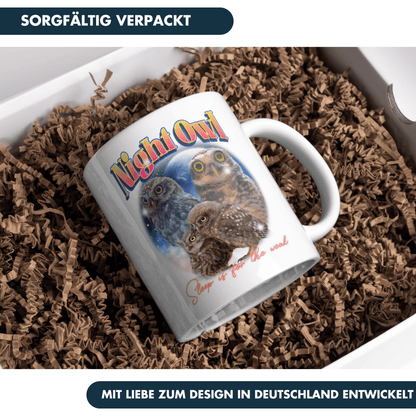 Night Owl Bootleg Eule Kaffee Tasse