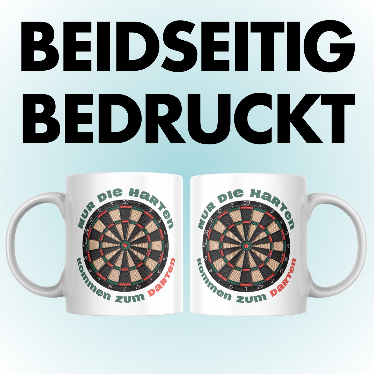 Nur Die Harten Kommen Zum Darten Darts Kaffee Tasse