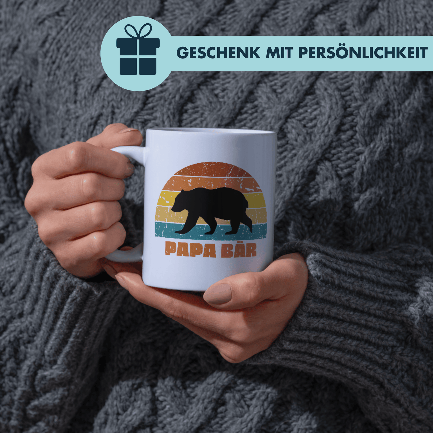 Papa Bär Vatertag Kaffee Tasse