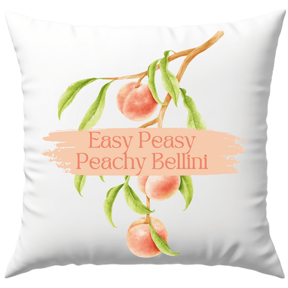 Easy Peasy Peachy Bellini Cocktail Pfirsich Deko Kissen