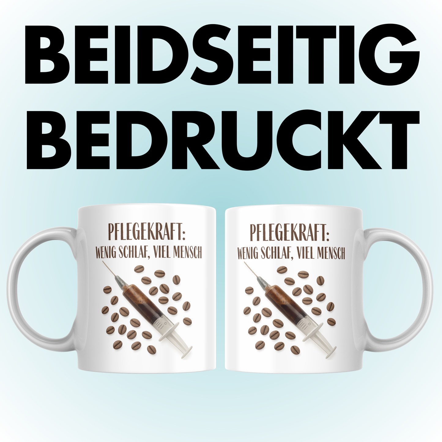 Pflegekraft: Wenig Schlaf, Viel Mensch Spritze Pflege Kaffee Tasse