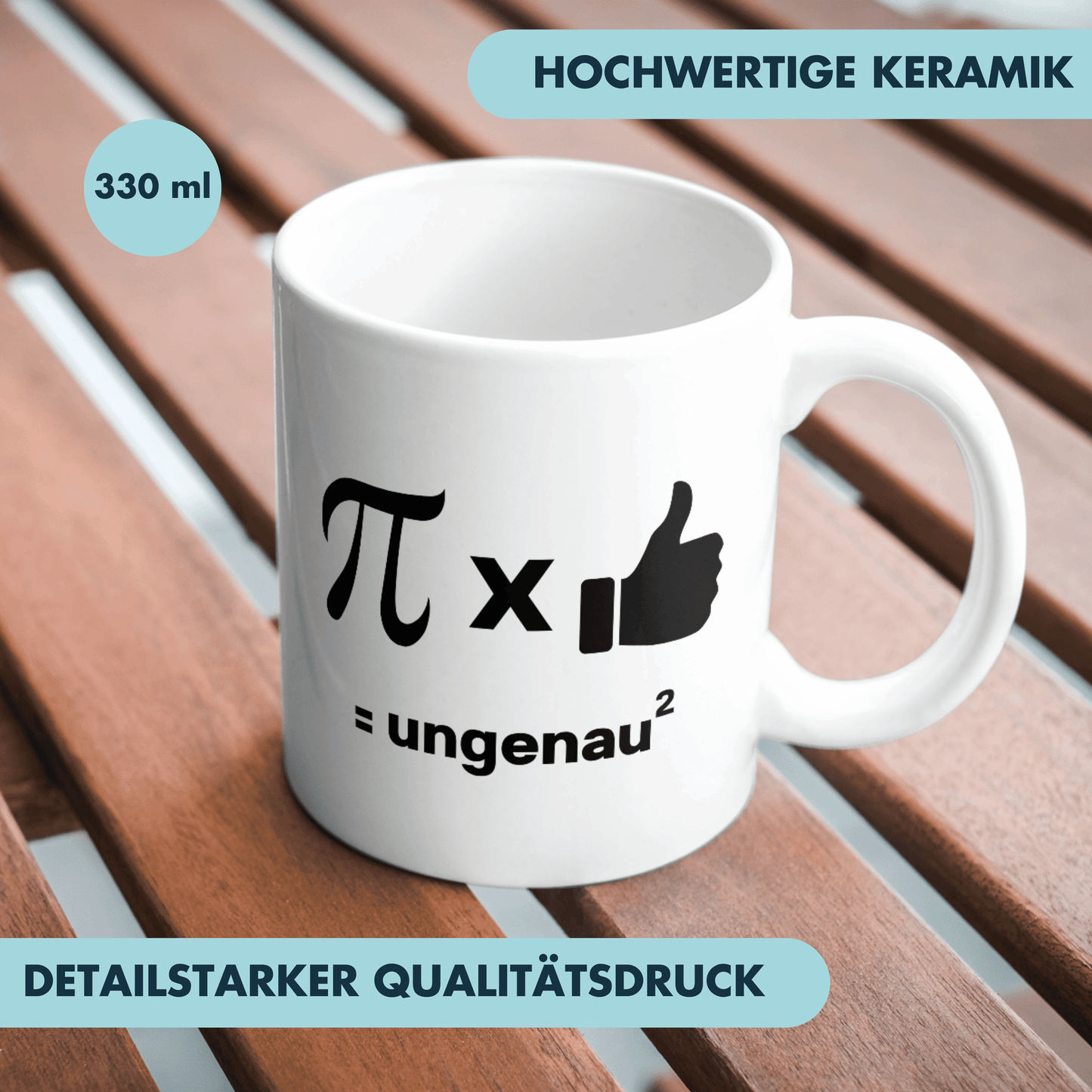 Pi Mal Daumen Gleich Ungenau Hoch Zwei Kaffee Tasse