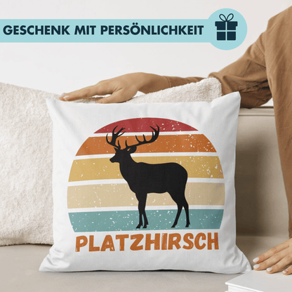 Platzhirsch Hirsch Deko Kissen