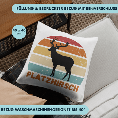 Platzhirsch Hirsch Deko Kissen